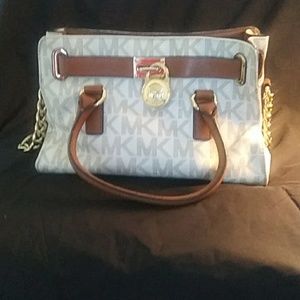 Michael Kors Hamilton Leather Satchel Purse